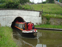 Emerging from Barnton Tunnel